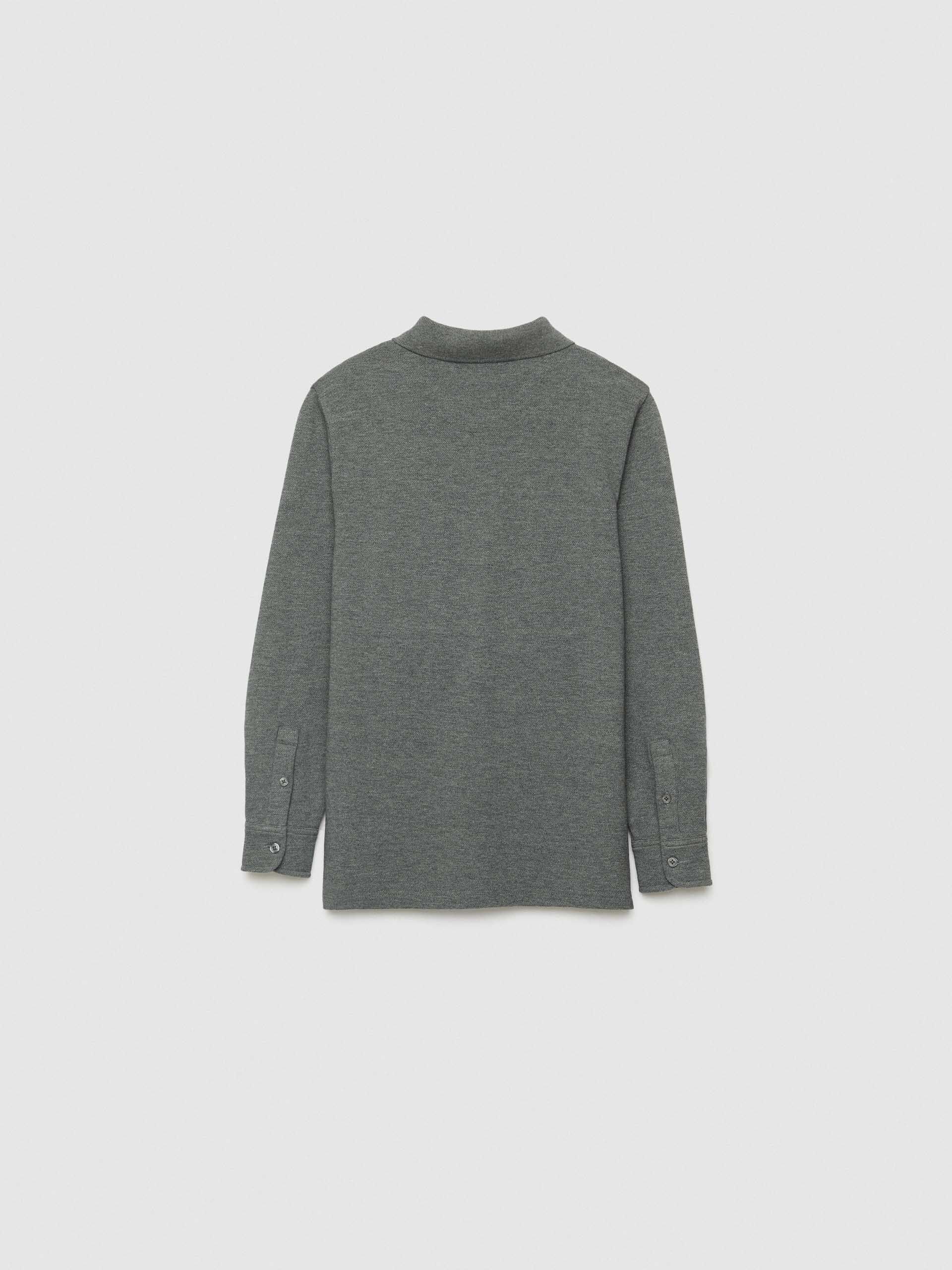 POLO MELANGE M L KIDS GRIS