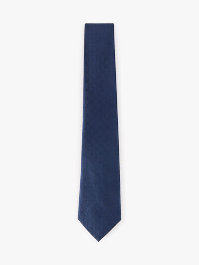 CORBATA JACQUARD MF AZUL MARINO