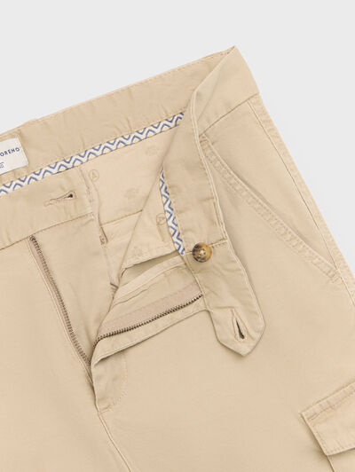PANTALON CARGO CAMEL