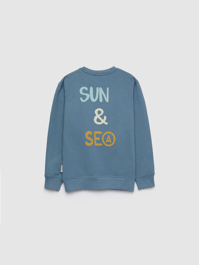 SUDADERA SURF KIDS AZUL