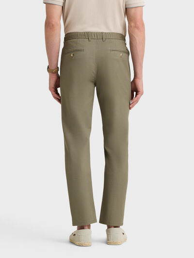 PANTALON LINO VERDE