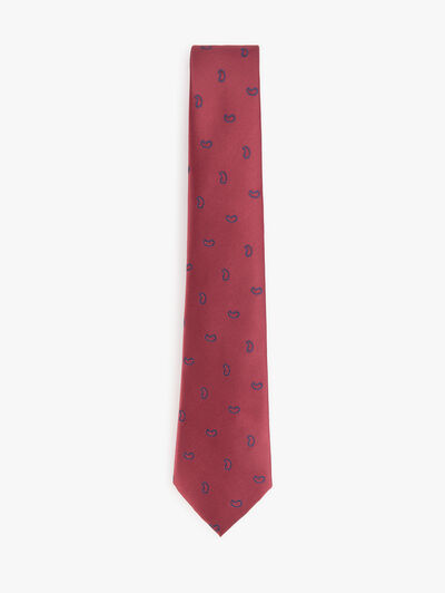 CORBATA JACQUARD MF BURDEOS
