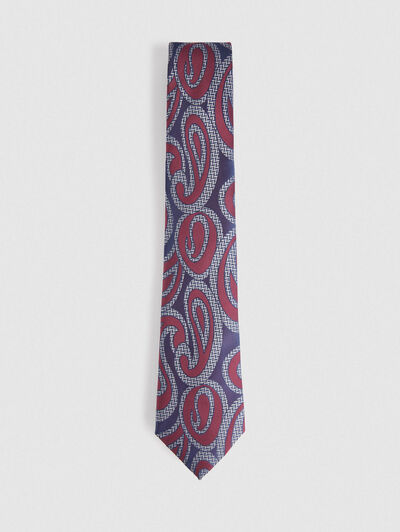 CORBATA JACQUARD MF BURDEOS