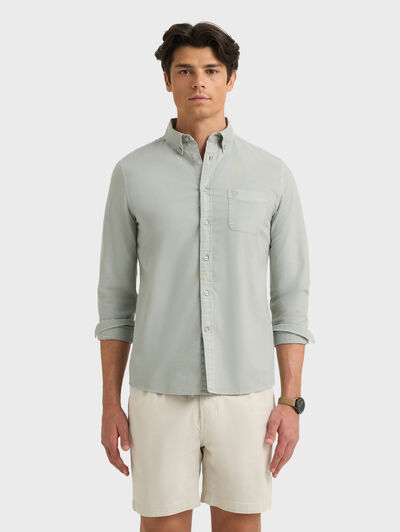 CAMISA OXFORD POCKET DYE VERDE