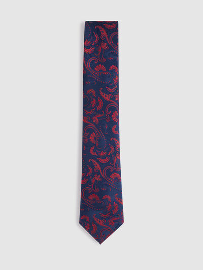 CORBATA JACQUARD MF AZUL MARINO