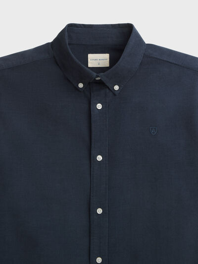 CAMISA MICROPANA AZUL MARINO