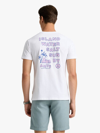 CAMISETA ISLAND BLANCO