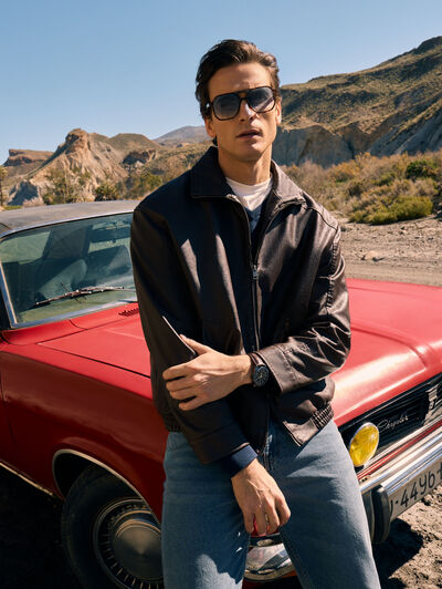 CAZADORA JETT MARR&Oacute;N