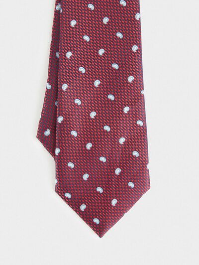 CORBATA JACQUARD MF ROJO