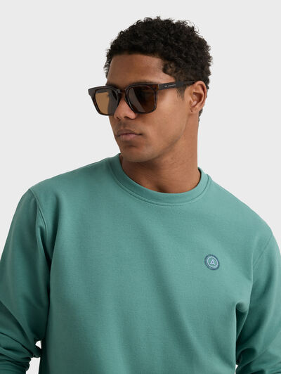 SUDADERA BASIC SPRING VERDE