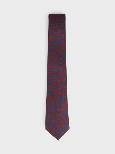 CORBATA PRINTED BURDEOS