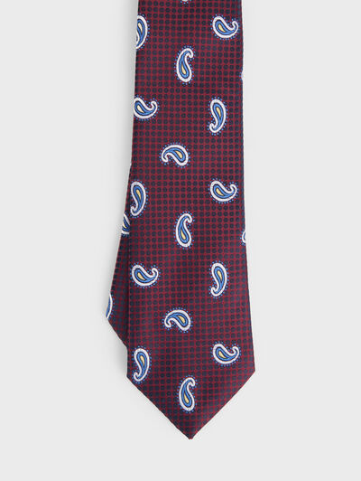 CORBATA JAQUARD MF BURDEOS