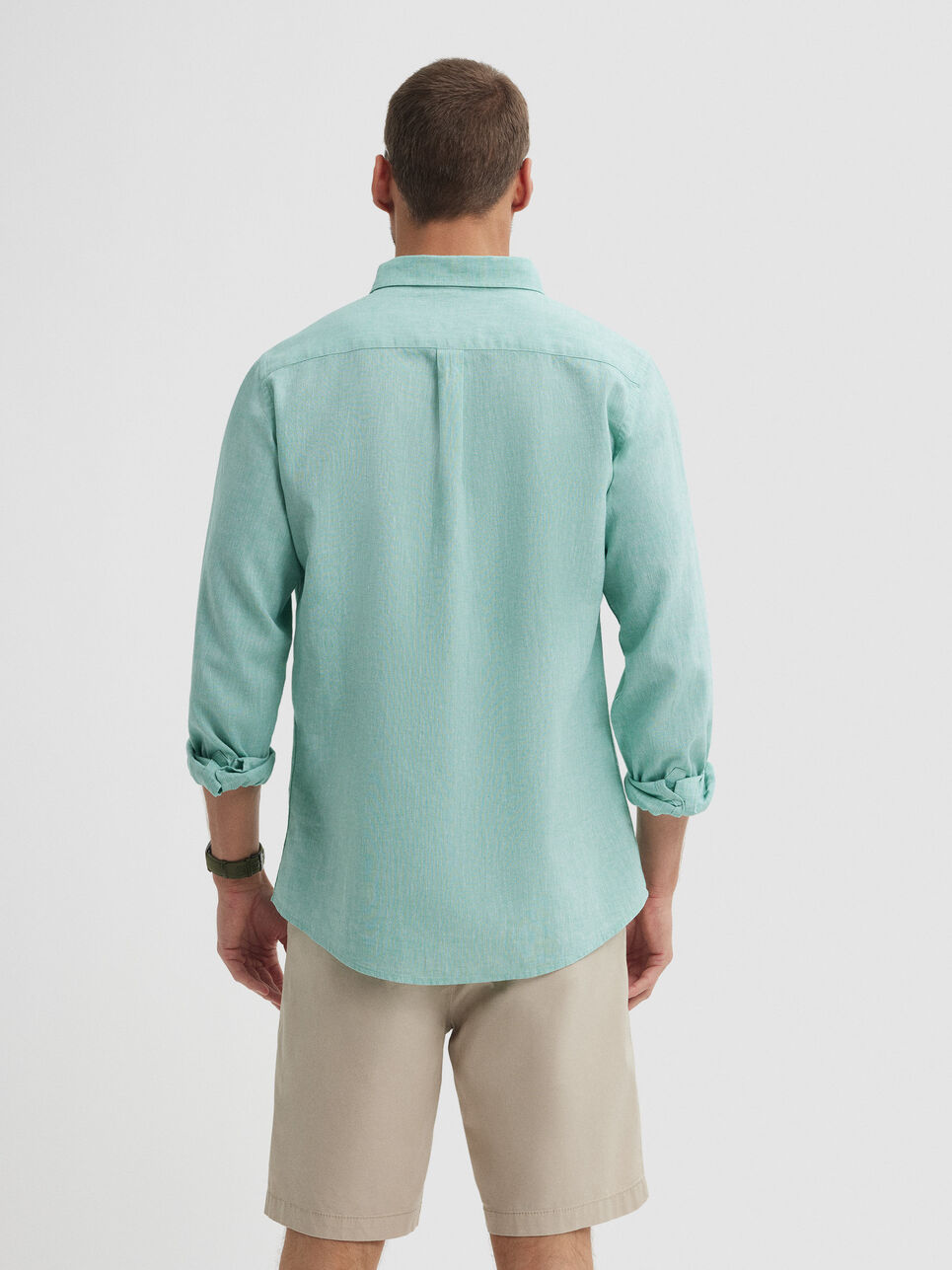 CAMISA LINO C. BOTON