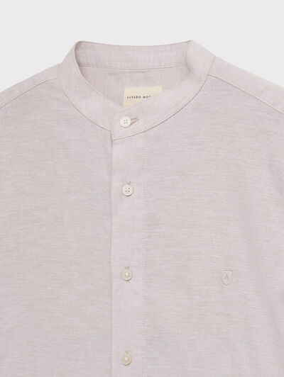 CAMISA LINO MAO BEIGE