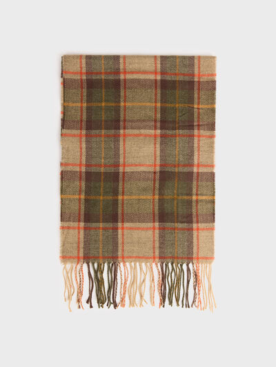 BUFANDA TARTAN BEIGE