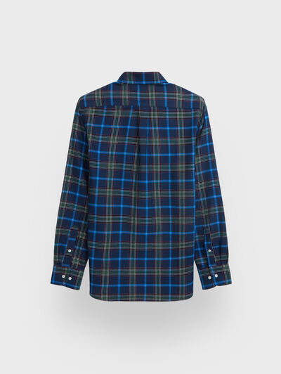 CAMISA TARTAN CHECKS AZUL MARINO