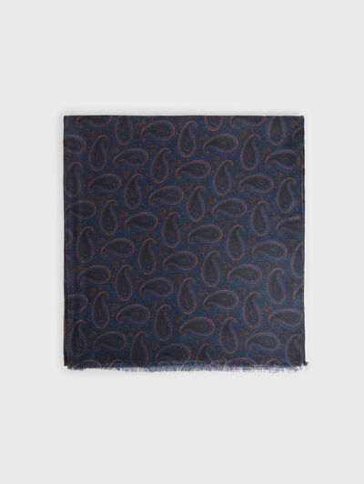 FOULARD PRINT AZUL MARINO
