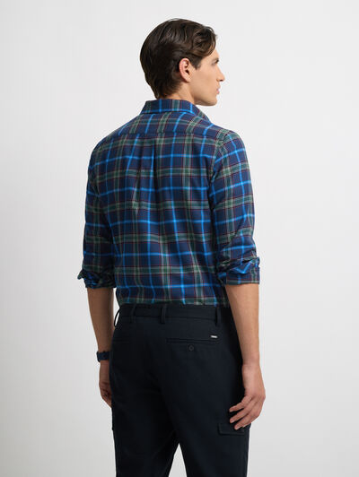 CAMISA TARTAN CHECKS AZUL MARINO