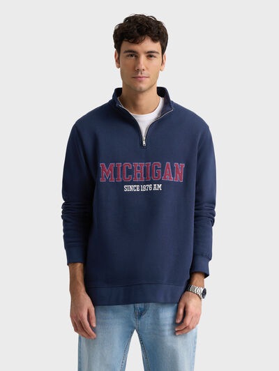 SUDADERA MICHIGAN AZUL MARINO