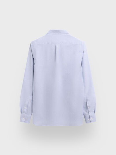 CAMISA OXFORD MIL RAYAS AZUL