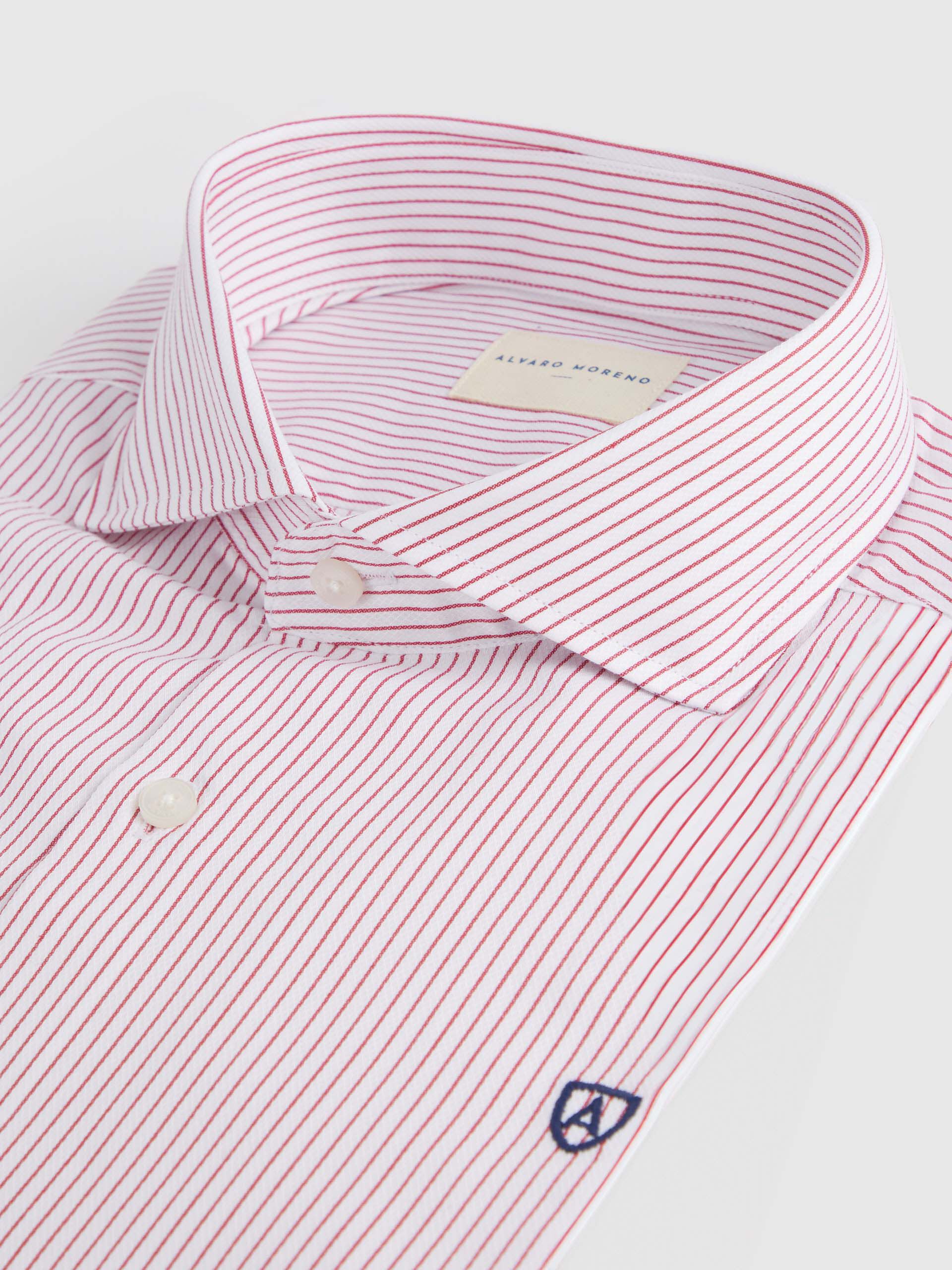 Camisa rayas rojas hombre outlet
