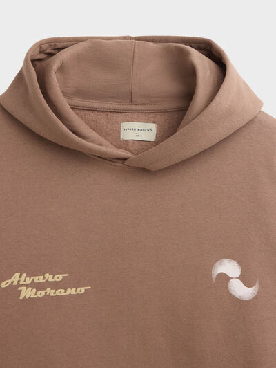 SUDADERA CAOS MARRÓN