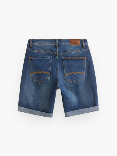 BERMUDA DENIM VUELTA AZUL MARINO
