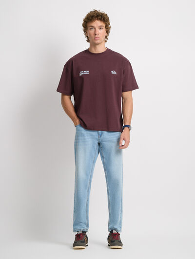 CAMISETA LIVE BURDEOS