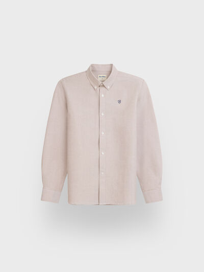 CAMISA OXFORD SOLID KIDS CAMEL