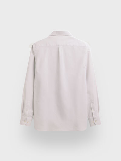 CAMISA OXFORD MIL RAYAS BEIGE