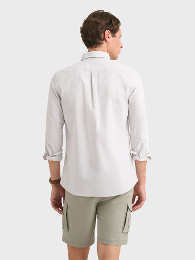 CAMISA OXFORD MIL RAYAS VERDE