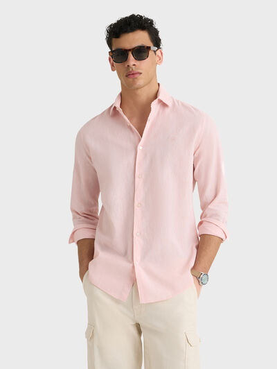 CAMISA LINO ALEX SALM&Oacute;N