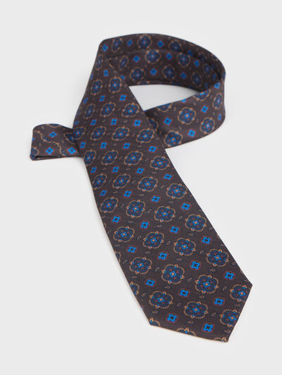 CORBATA PRINTED MARR&Oacute;N