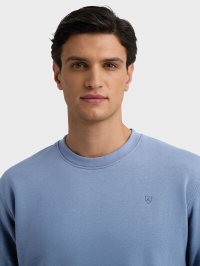 SUDADERA BASICA AZUL