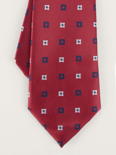 CORBATA JACQUARD MF ROJO