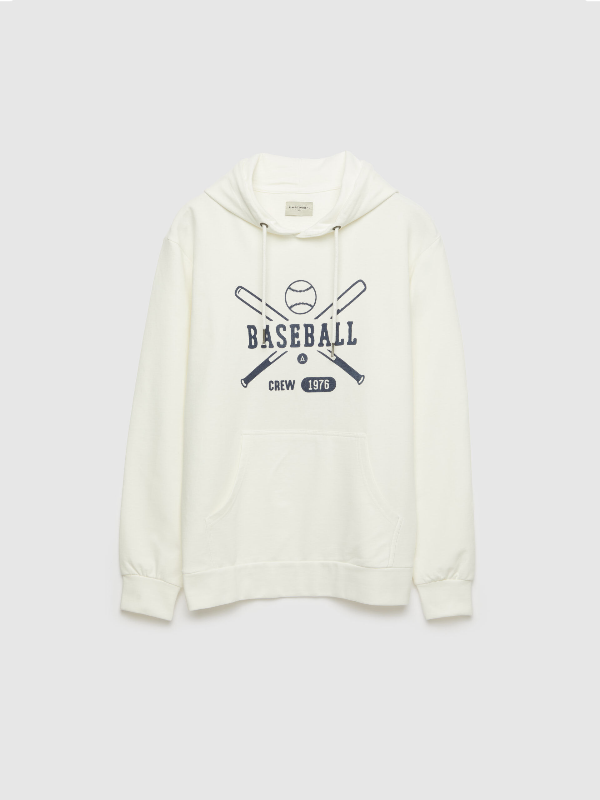SUDADERA BASEBALL BLANCO