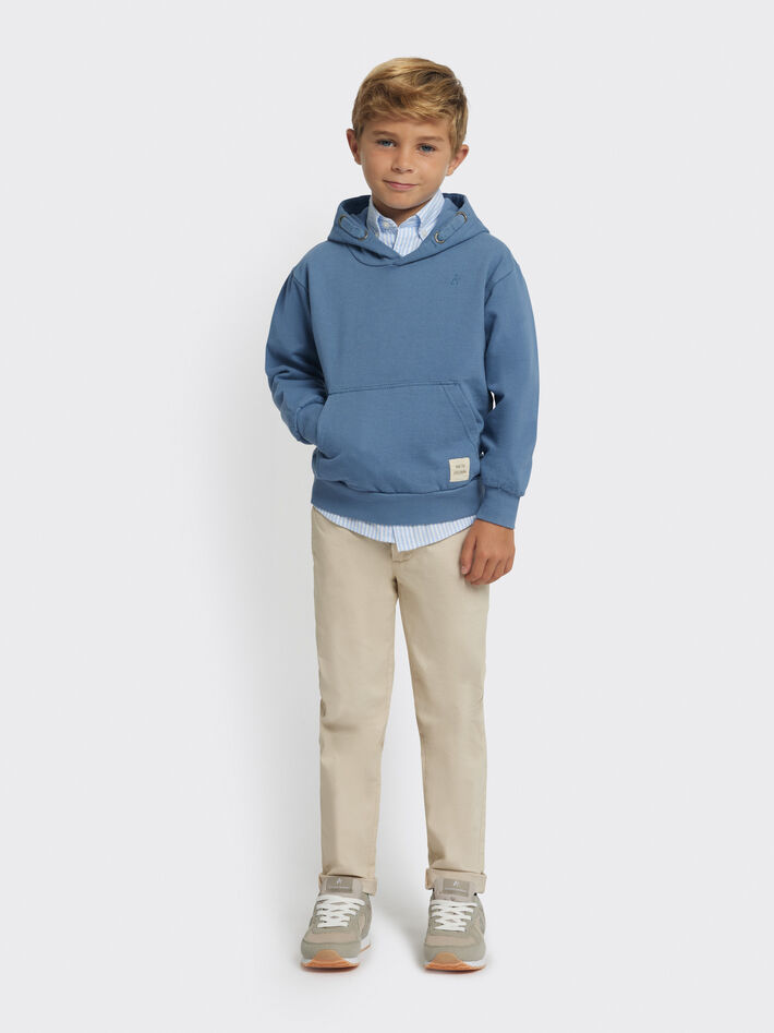 duda relé Lavandería a monedas SUDADERA GARMENT KIDS AZUL