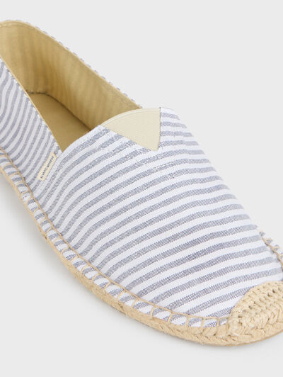 ESPADRILLES OXFORD STRIPES AZUL MARINO