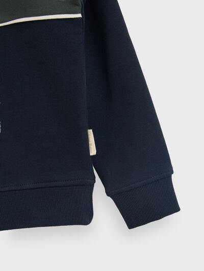 SUDADERA UNIQUE KIDS AZUL MARINO
