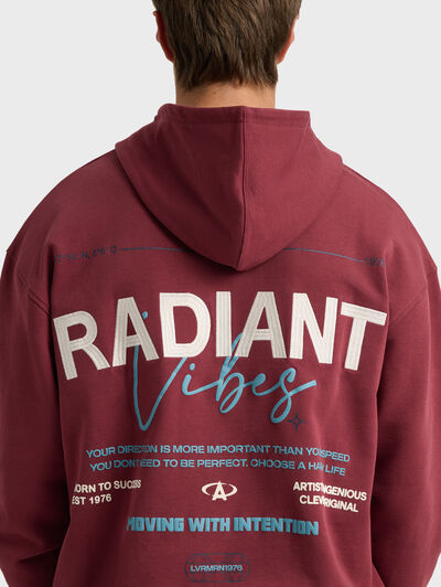 SUDADERA RADIANT BURDEOS