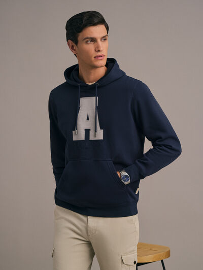 SUDADERA MOMENT AZUL MARINO