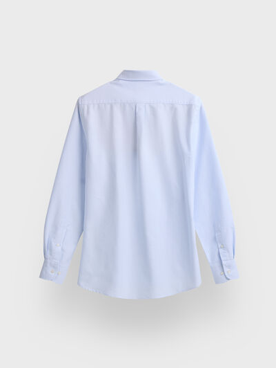 CAMISA OXFORD STRIPES CELESTE