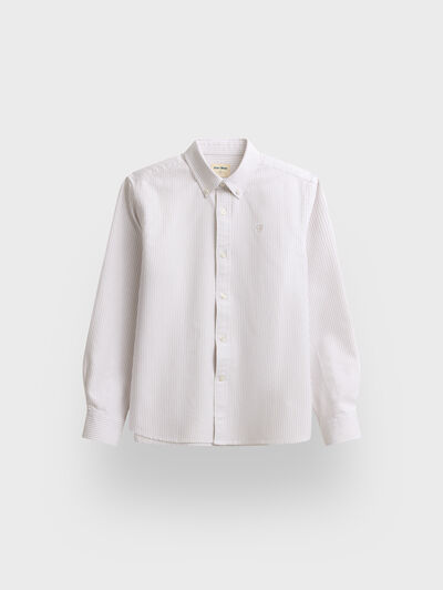 CAMISA OXFORD STRIPES BEIGE