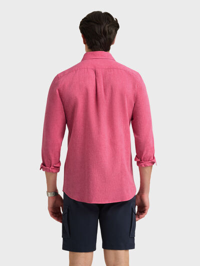 CAMISA LINO CHAMBRAY ROSA
