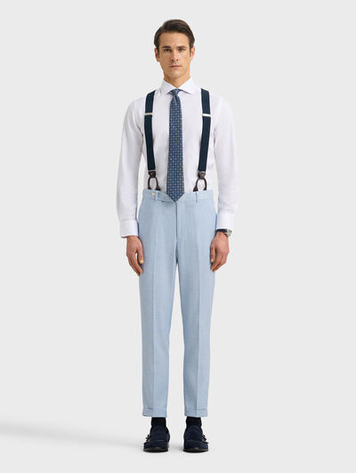 PANTALON CAPO ESTRUCTURA CELESTE