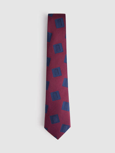 CORBATA JACQUARD MF BURDEOS