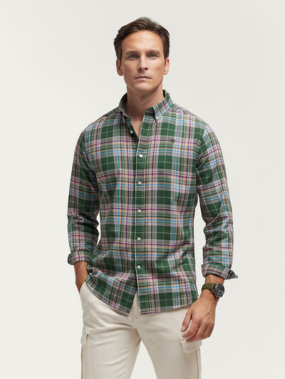 CAMISA FLANNEL TARTAN VERDE