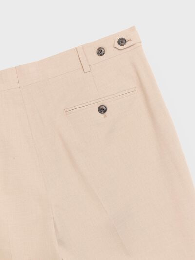 PANTALON DOPPIO PLAIN BEIGE