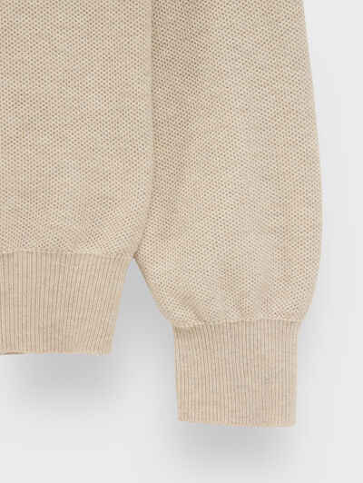 JERSEY CREMALLERA CRUDO