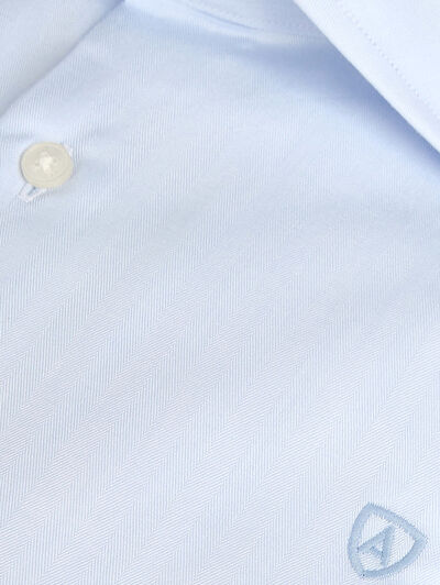 CAMISA MISTER HERRINGBONE CELESTE